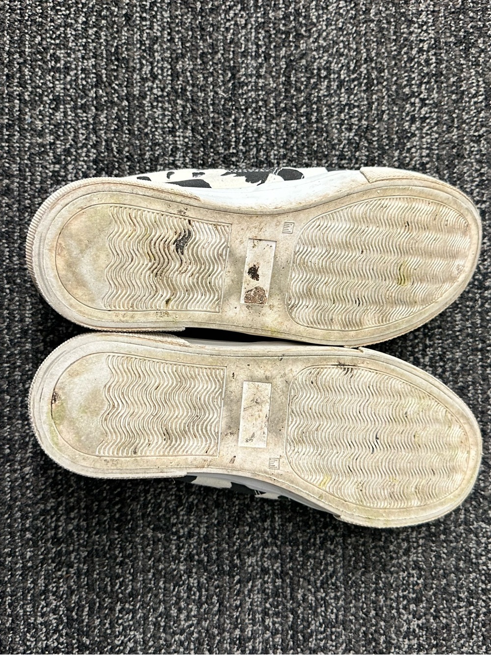 Jenn Ardor Black White Cow Print Slip-On Canvas Sneakers US 6.5 - Picture 9 of 11